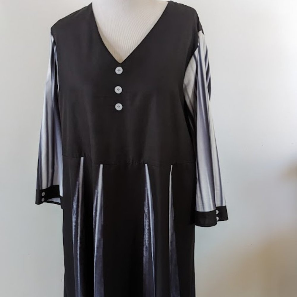 women dress Maxi, long sleeves flowy, XXL